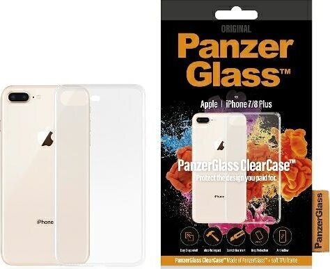 PanzerGlass ClearCase, priekš Apple iPhone 7/8+, caurspīdīgs цена и информация | Telefonu vāciņi, maciņi | 220.lv