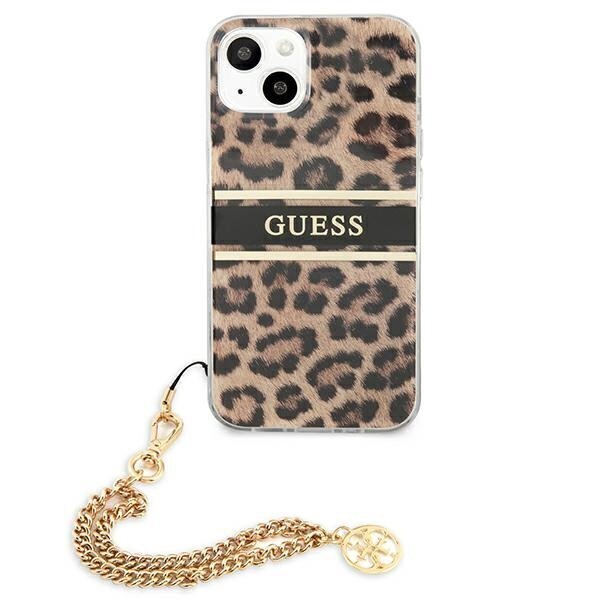 Guess GUHCP13SKBSLEO, piemērots iPhone 13 mini, brūns цена и информация | Telefonu vāciņi, maciņi | 220.lv