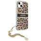 Guess GUHCP13SKBSLEO, piemērots iPhone 13 mini, brūns цена и информация | Telefonu vāciņi, maciņi | 220.lv