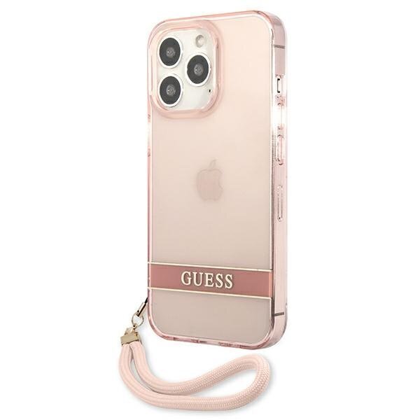 Guess GUHCP13LHTSGSP priekš Apple iPhone 13 Pro / 13 6.1 ", rozā cena un informācija | Telefonu vāciņi, maciņi | 220.lv