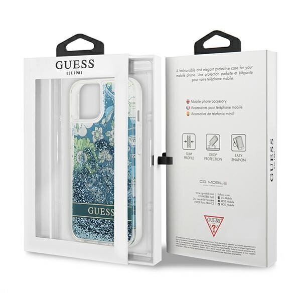 Guess GUHCP13SLFLSN, priekš iPhone 13 mini, zaļš цена и информация | Telefonu vāciņi, maciņi | 220.lv