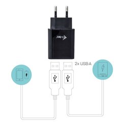 I-TEC CHARGER2A4B cena un informācija | Lādētāji un adapteri | 220.lv