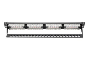 Patch panel 24P Digitus 19 CAT6 blk cena un informācija | Digitus Datortehnika | 220.lv