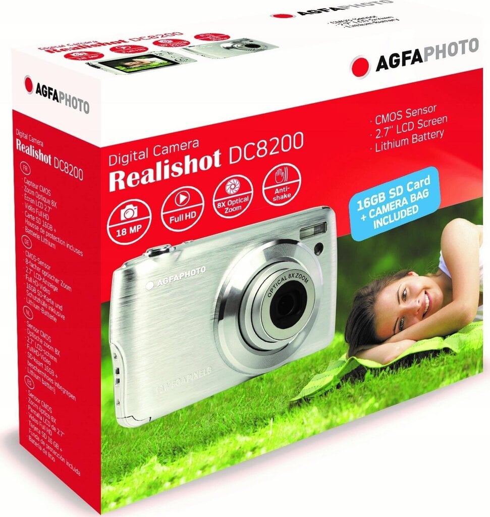 AgfaPhoto Realishot DC8200 цена и информация | Digitālās fotokameras | 220.lv