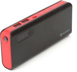 PLATINET Power bank lādētājs 8000mAh + LED Lukturis Red цена и информация | Зарядные устройства Power bank | 220.lv