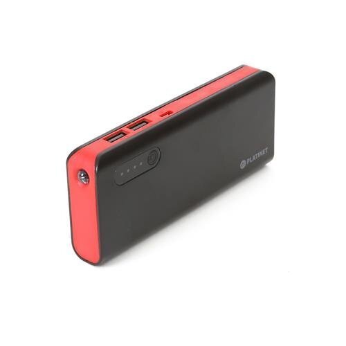 PLATINET Power bank lādētājs 8000mAh + LED Lukturis Red цена и информация | Lādētāji-akumulatori (Power bank) | 220.lv