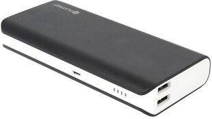 Portatīva ārējais akumulators Platinet 10000mAh, piemērots ierīcēm 2 x USB, melnā krāsā cena un informācija | Lādētāji-akumulatori (Power bank) | 220.lv
