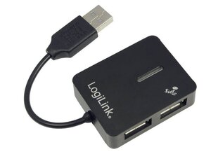 LogiLink 4 USB HUB цена и информация | Адаптеры и USB разветвители | 220.lv