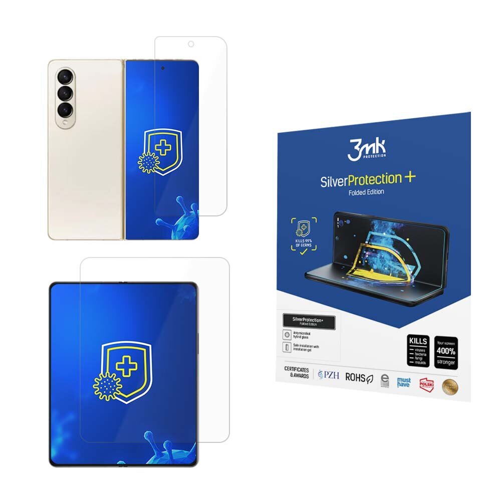 LCD aizsargplēve 33MK Silver Protection+ Folded Edition Samsung F936 Z Fold4 5G cena un informācija | Ekrāna aizsargstikli | 220.lv