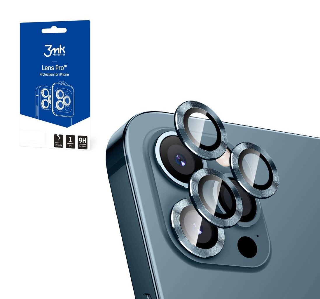 Aizsargstikls kameras 3MK Lens Pro Apple iPhone iPhone 14 Max цена и информация | Ekrāna aizsargstikli | 220.lv