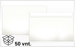 Aploksnes C4, 229x324 mm, ar noplēšamu sloksni, 50 gab. cena un informācija | Burtnīcas un papīra preces | 220.lv