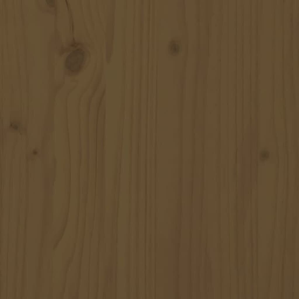Gultas rāmis, medus brūns, 135x190cm, koka, dubultā cena un informācija | Gultas | 220.lv