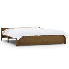 Каркас кровати, 200x200 см, коричневый цена и информация | Кровати | 220.lv