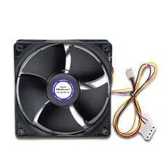 Вентилятор 120 мм Qoltec 50714 ForceFan 6000 RPM цена и информация | Компьютерные вентиляторы | 220.lv