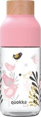 Bērnu pudele Quokka Ice Kids Birds, 570 ml, rozā цена и информация | Фляги для воды | 220.lv