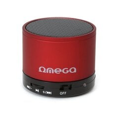 Колонка Omega Bluetooth V3.0 Alu 3in1 OG47R, красная, 42646 цена и информация | Аудиоколонки | 220.lv