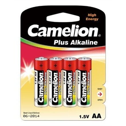 Camelion elementi Plus Alkaline, AA/LR06, 4 gab. cena un informācija | Baterijas | 220.lv