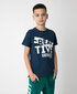 T-krekls tumši zils ar apdruku zēniem Gulliver цена и информация | Zēnu krekli | 220.lv
