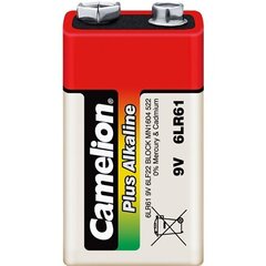 Camelion baterijas Plus Alkaline 9V, 6LR61, 1 gab. cena un informācija | Camelion Mājai un remontam | 220.lv