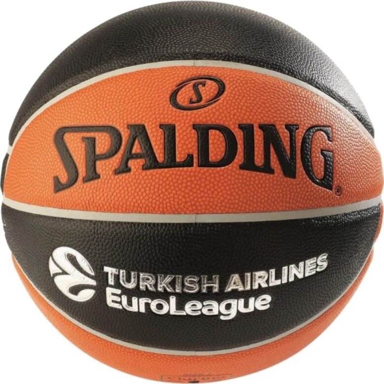 Basketbola bumba Spalding Euroleague TF-500 Ball, 7 izmērs cena un informācija | Basketbola bumbas | 220.lv