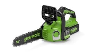 Akumulatora motorzāģis Greenworks gd24cs30, bez akumulatora цена и информация | Цепные пилы | 220.lv