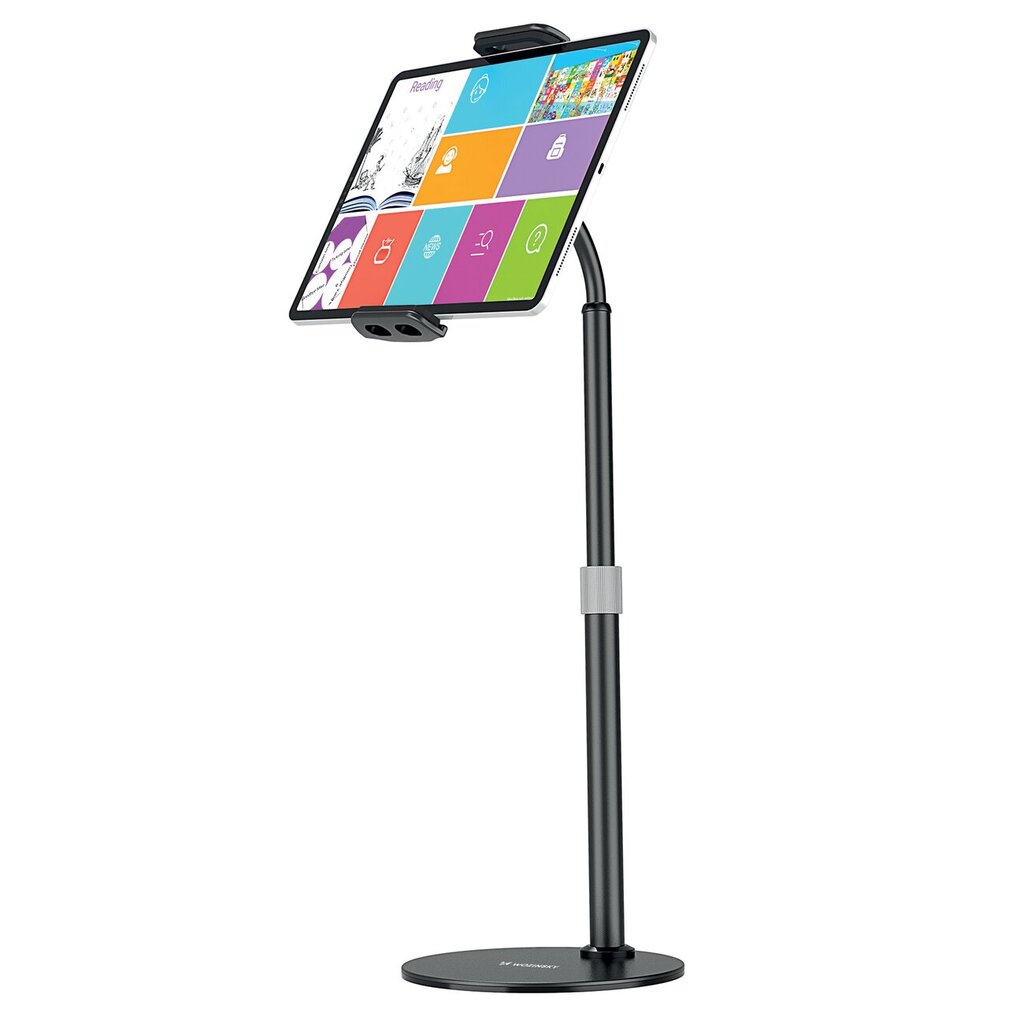 Wozinsky stand for tablet and phone on the desk black (WTHBK4) cena un informācija | Auto turētāji | 220.lv