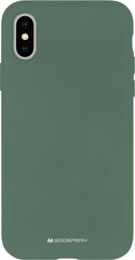 Чехол Mercury Silicone Case Samsung G990 S21 FE 5G темно зеленый цена и информация | Чехлы для телефонов | 220.lv