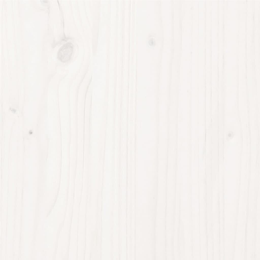 Gultas rāmis, balts, 100x200cm, priedes masīvkoks cena un informācija | Gultas | 220.lv