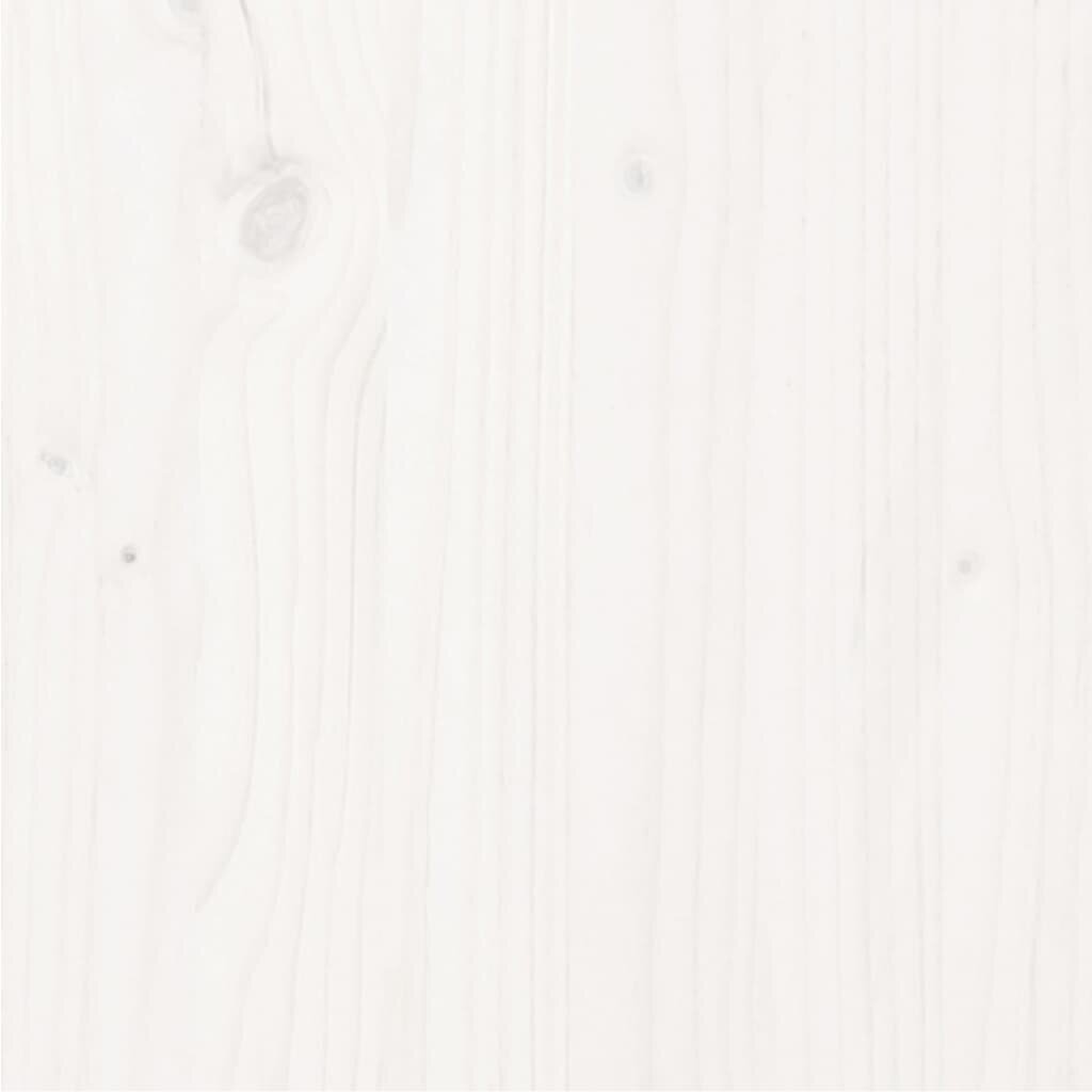 Gultas rāmis, balts, 120x200cm, priedes masīvkoks cena un informācija | Gultas | 220.lv