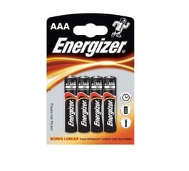 BATERIJAS ENERGIZER AAA, LR03, 4 GAB. cena un informācija | Baterijas | 220.lv