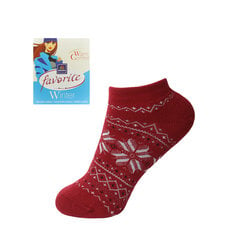 Женские короткие теплые носки Favorite 22186 красные цена и информация | Женские носки | 220.lv