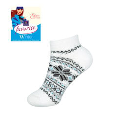Женские короткие теплые носки Favorite 22186 белые цена и информация | Женские носки | 220.lv