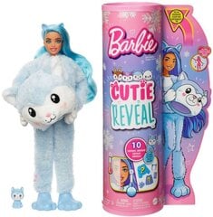 Барби „Cutie Reveal“ мягкий набор хаски, серия сияния зимы цена и информация | Игрушки для девочек | 220.lv