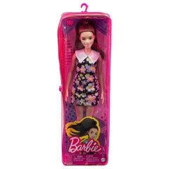 Кукла Fashionista Barbie с цветочным платьем и слуховым аппаратом, 1 шт. цена и информация | Игрушки для девочек | 220.lv