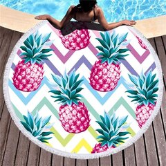 Пляжный коврик Victoria Fashion Ananas, 150 см цена и информация | Другой туристический инвентарь | 220.lv