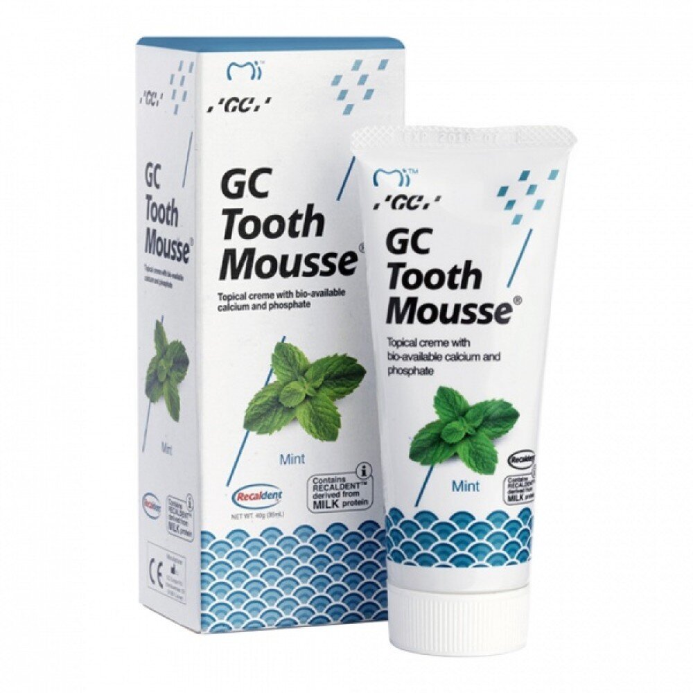 GC Tooth Mousse Recaldent remineralizējoša zobu pasta bez fluora, Piparmētra, 35 ml цена и информация | Zobu pastas, birstes | 220.lv