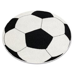 Ковер Silver круг футбол черно-белый цена и информация | Ковры | 220.lv