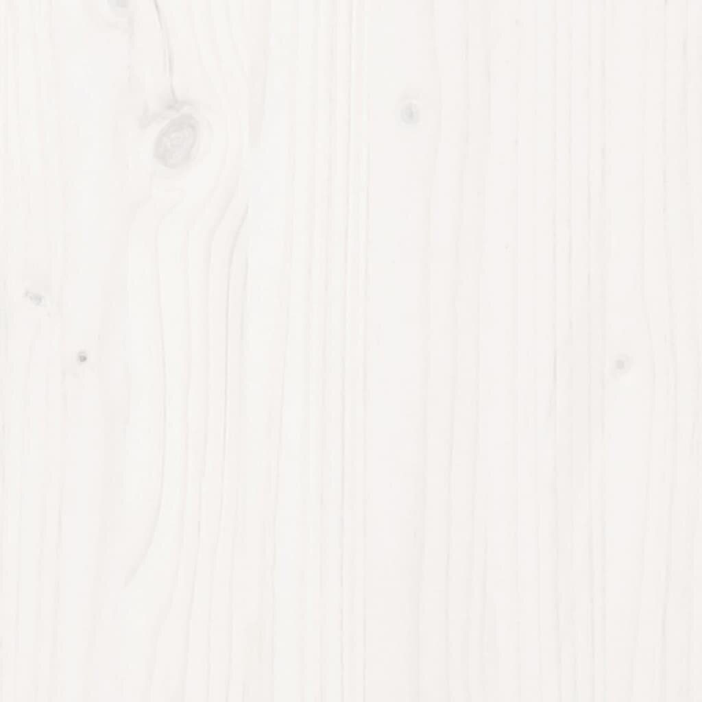 Gultas rāmis, balts, 180x200cm, masīvkoks cena un informācija | Gultas | 220.lv