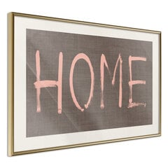 Plakāts Simply Home, zeltains rāmis ar pasi цена и информация | Картины | 220.lv