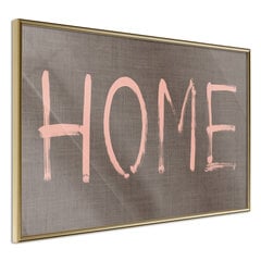Plakāts Simply Home, zeltains rāmis цена и информация | Картины | 220.lv