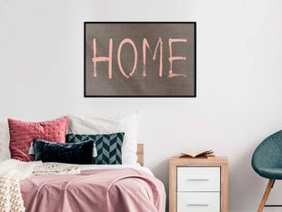 Plakāts Simply Home, melns rāmis cena un informācija | Gleznas | 220.lv