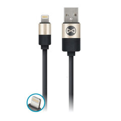 Forever USB cable for iPhone 8-pin modern black цена и информация | Кабели для телефонов | 220.lv