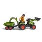 Pedāļu traktors ar piekabi Claas Avec, zaļš cena un informācija | Rotaļlietas zēniem | 220.lv