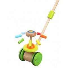 Koka bīdāmā rotaļlieta ar karuseli Classic World cena un informācija | Rotaļlietas zīdaiņiem | 220.lv