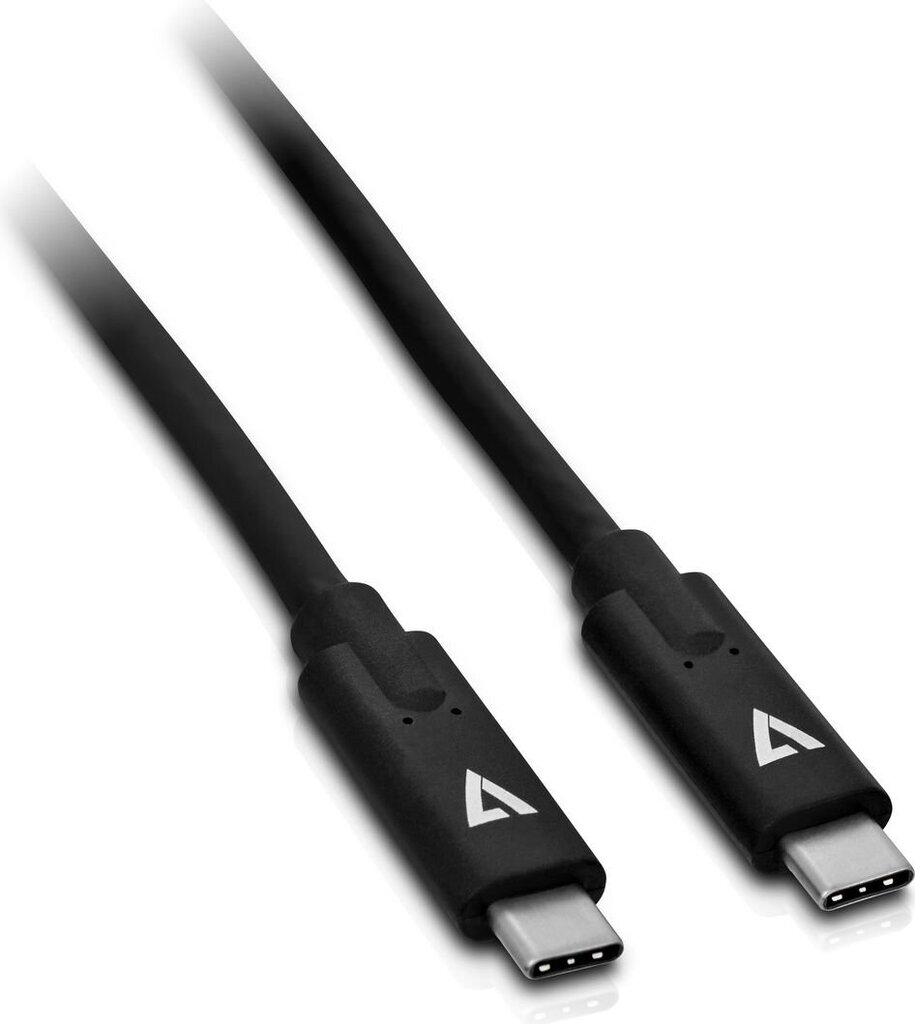 V7 V7UCC-2M-BLK-1E, USB-C, 2 m cena un informācija | Savienotājkabeļi | 220.lv