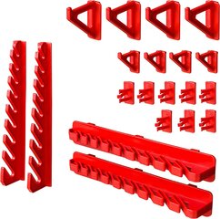 178 x 78 cm Sienas plaukts 30 Uzglabāšanas kastes Vāks Instrumentu Turētājs Kraušanas kastes Darbnīcas Darbagalds цена и информация | Ящики для инструментов, держатели | 220.lv