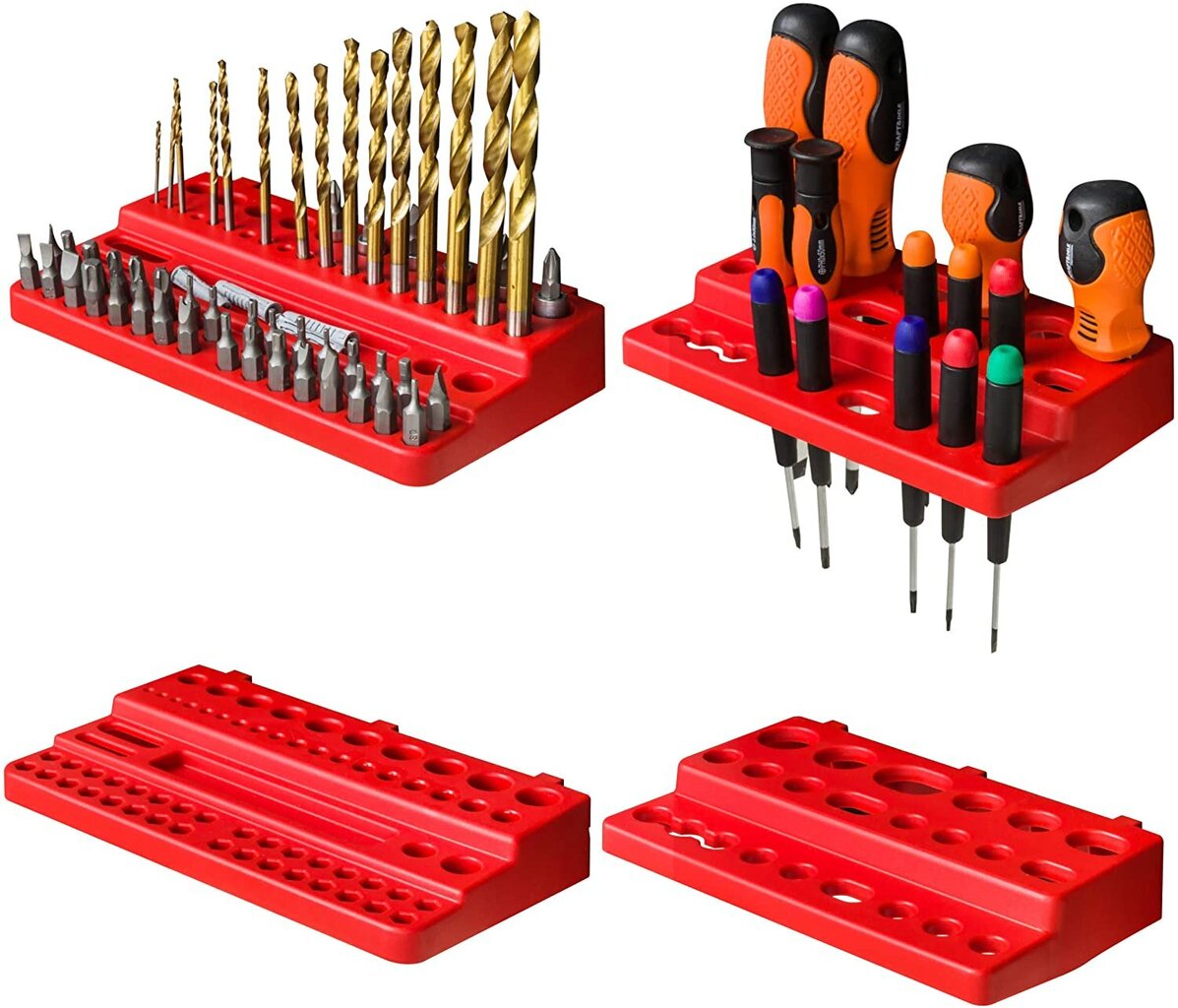 Instrumentu siena 115x78 cm - 58 instrumentu turētāju komplekts ar perforētu sienu darbnīcas plaukts plastmasas garāžas darbnīcas sienas plaukts darbnīcas plaukts cena un informācija | Instrumentu kastes | 220.lv