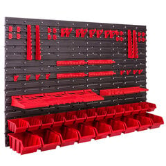 Настенная система хранения, 115x78 см цена и информация | Ящики для инструментов, держатели | 220.lv