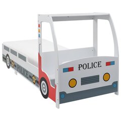 Bērnu gulta policijas auto, ar matraci, 90x200cm цена и информация | Детские кровати | 220.lv