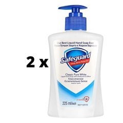 Жидкое мыло для рук Safeguard Pure White, 225 мл x 2 шт., упаковка цена и информация | Мыло | 220.lv